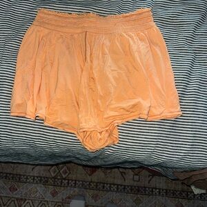 Orange High-Waisted Shorts